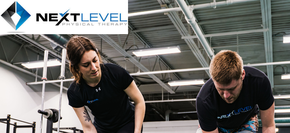 Physical therapist working with a patient on lunges at Next Level Physical Therapy in Southampton, PA