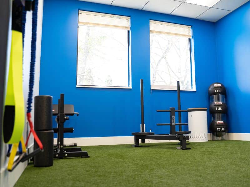 Bridgewater blue wall